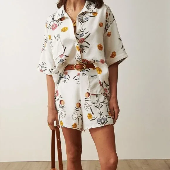 Sancia • The Sastria Shorts in Dahlia Floral - Picture 1 of 8